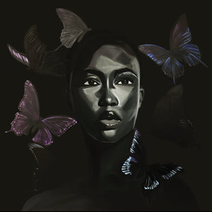 "Black Butterfly" Original Painting
