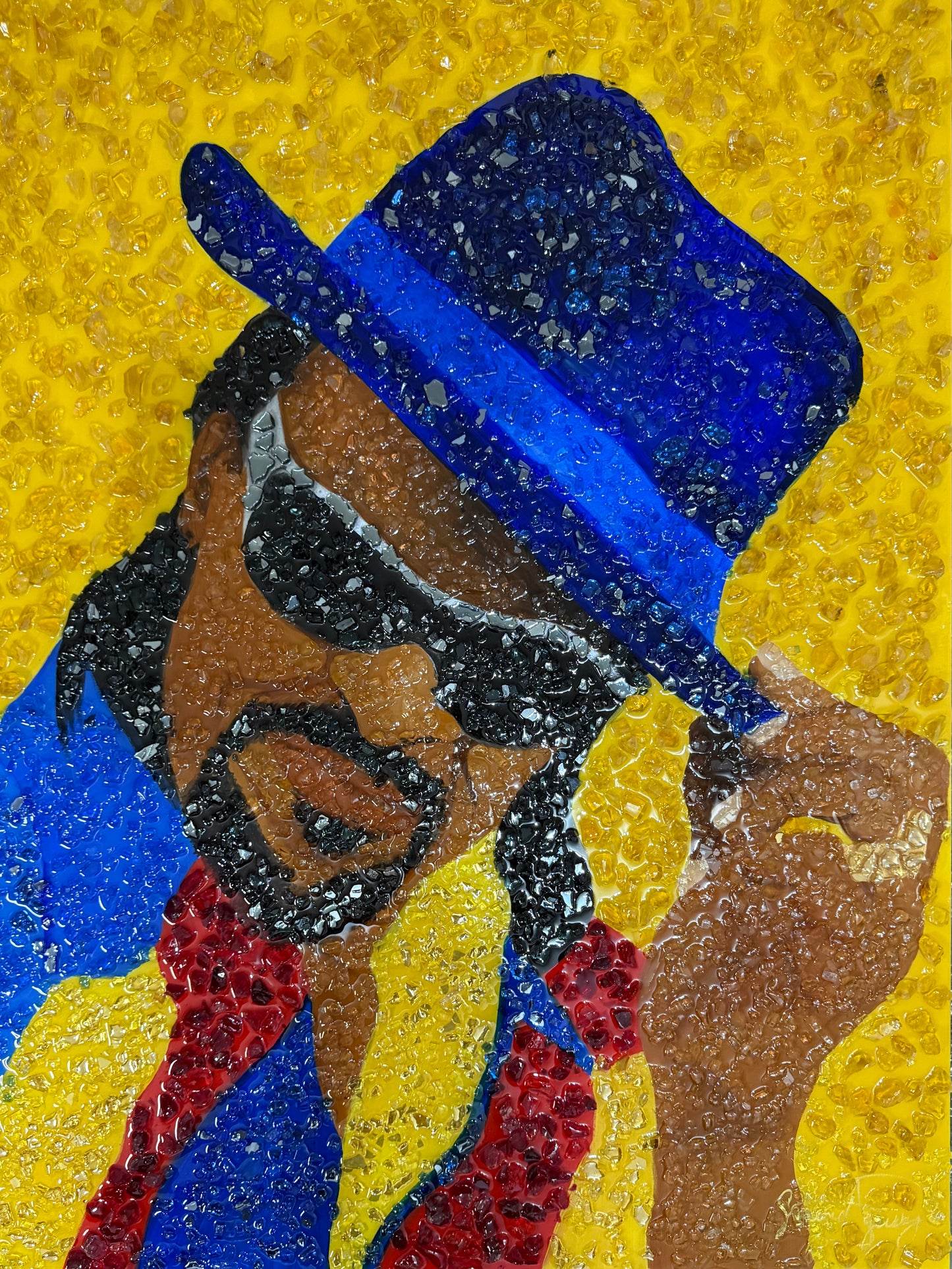 Chuck Brown Glass Original Painting