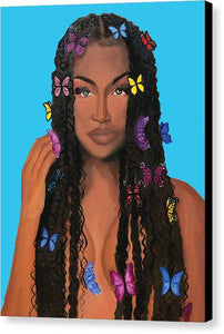 Butterfly Girl - Canvas Print