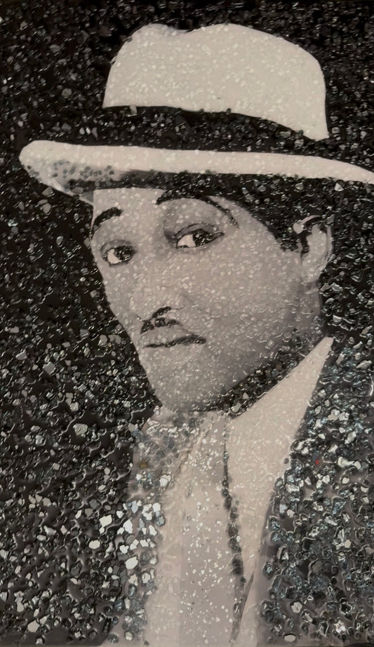 Duke Ellington Glass Original Painting