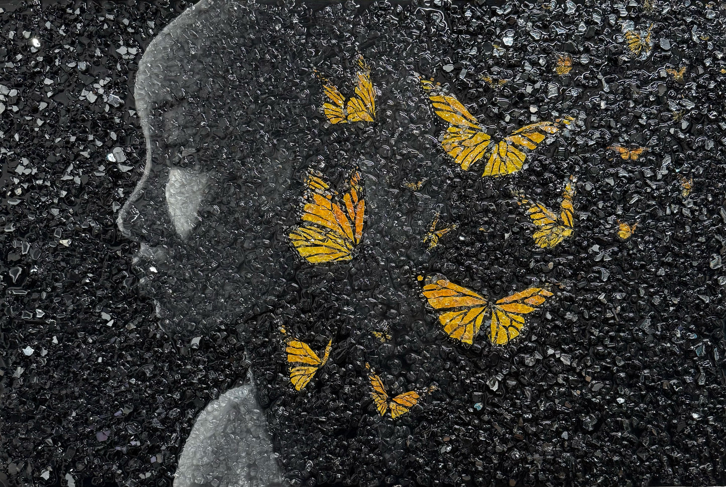 Unvoiced Ascension Original Glass Painting