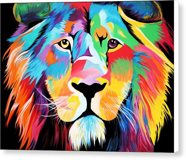King Of Courage - Canvas Print