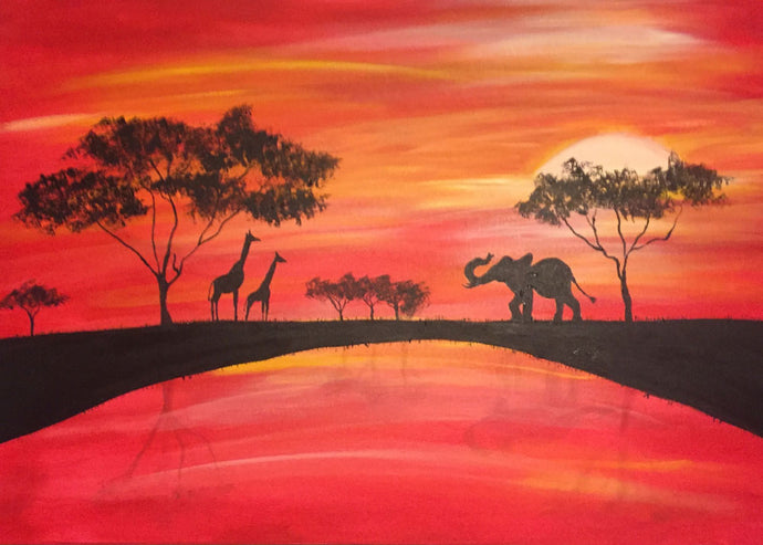 My First African Inspired Painting