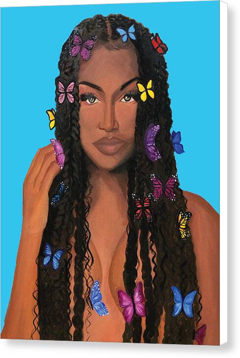 Butterfly Girl - Canvas Print