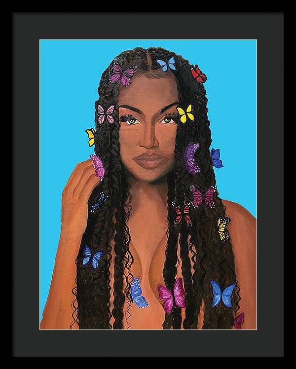 Butterfly Girl - Framed Print