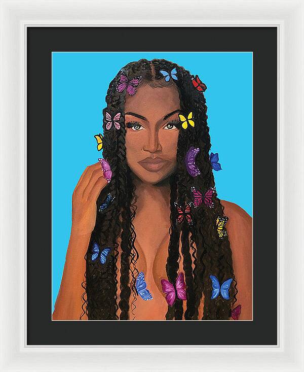 Butterfly Girl - Framed Print