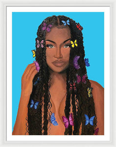 Butterfly Girl - Framed Print