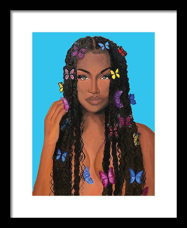 Butterfly Girl - Framed Print