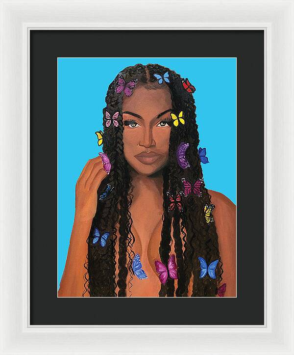 Butterfly Girl - Framed Print