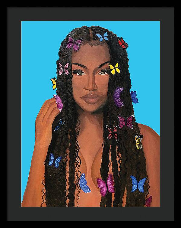 Butterfly Girl - Framed Print