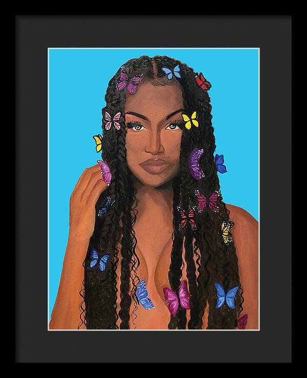 Butterfly Girl - Framed Print