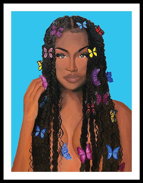Butterfly Girl - Framed Print