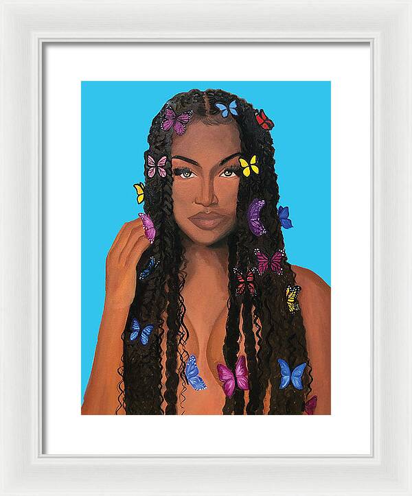 Butterfly Girl - Framed Print