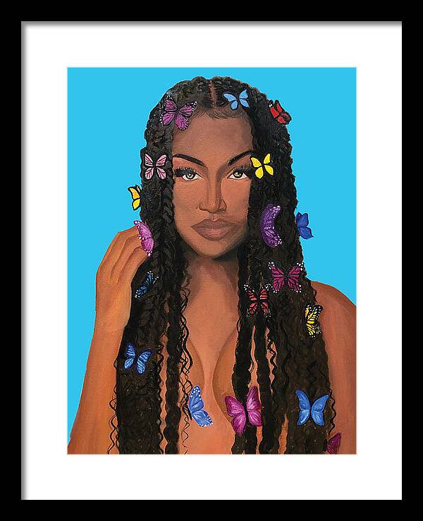 Butterfly Girl - Framed Print