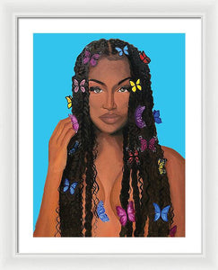 Butterfly Girl - Framed Print
