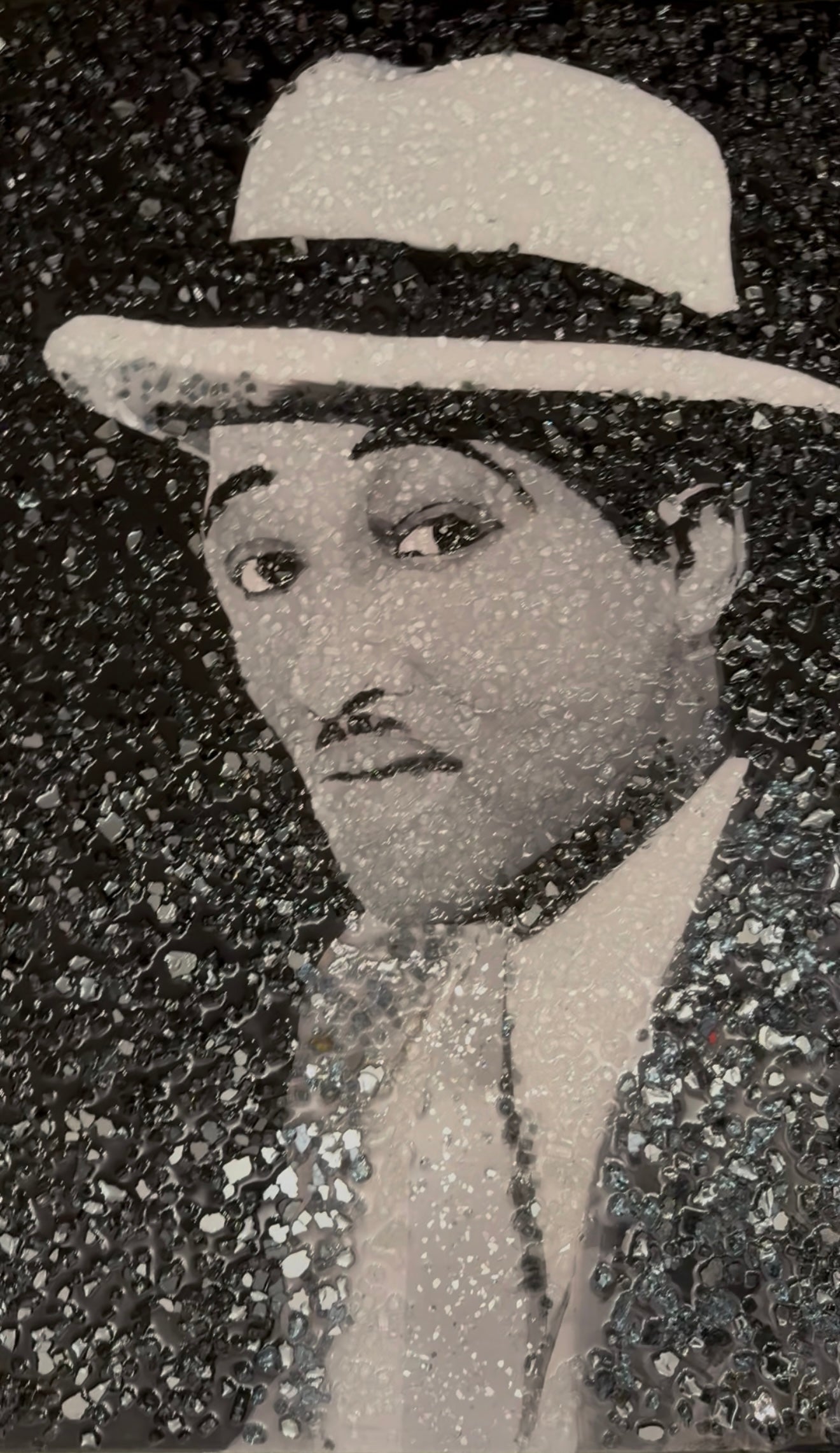 Duke Ellington Glass Original Painting