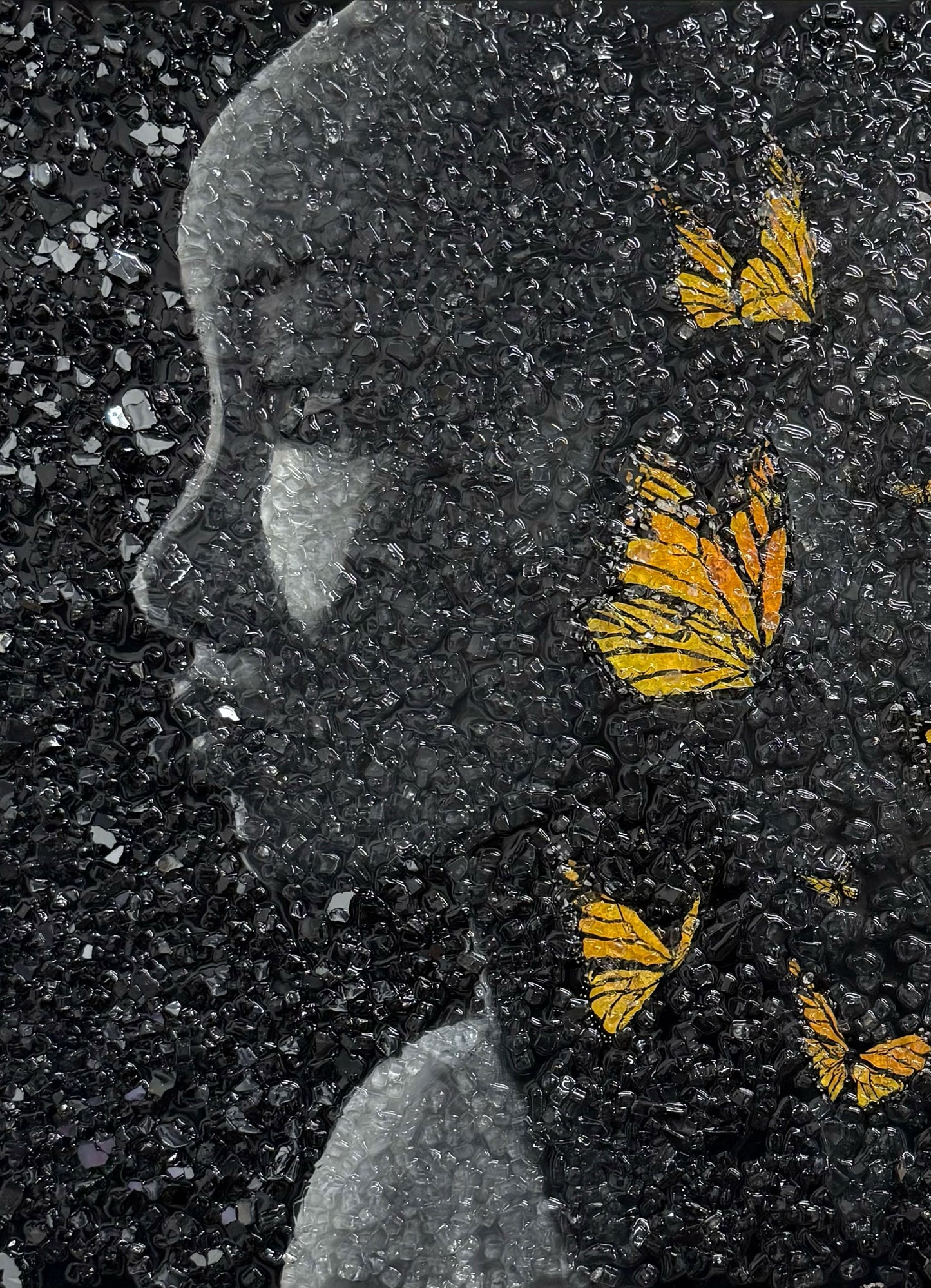 Unvoiced Ascension Original Glass Painting