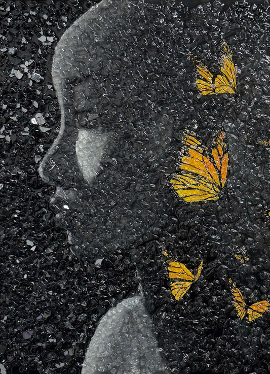 Unvoiced Ascension Original Glass Painting