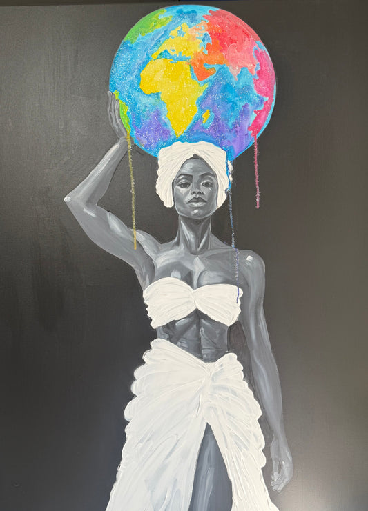 Weight of the World Original Paining