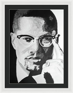 Malcom X - Framed Print