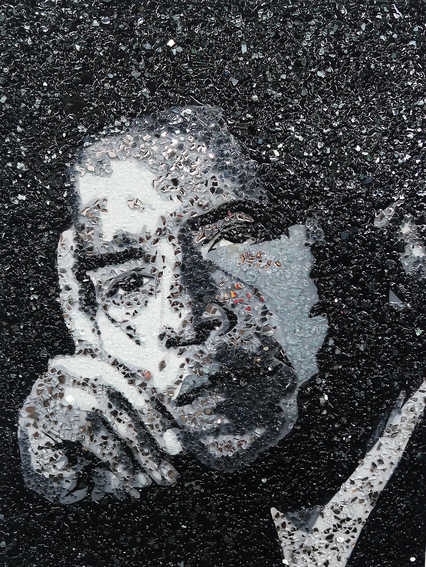 "Obama" Original Painting Created with Glass