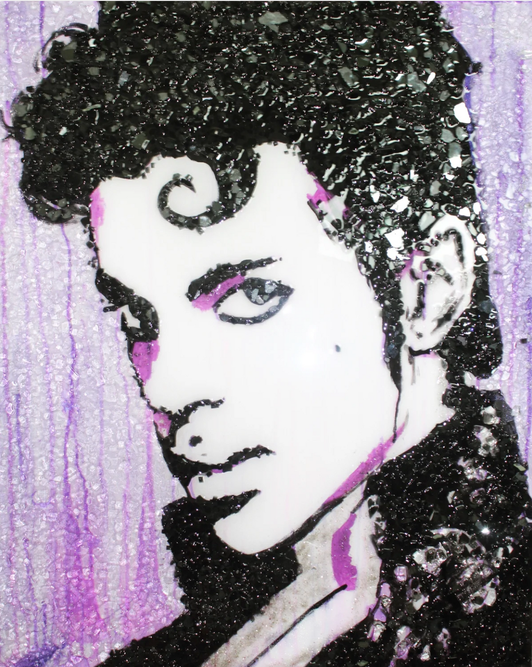 Prince - Crushed Glass Original Piece in Private Collection at Manhattan, New York