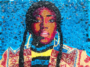 "Missy Misdemeanor Elliott" - Orignal Painting in Private Collection at Portsmouth, VA