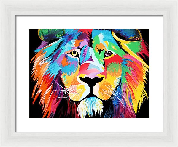King Of Courage  - Framed Print
