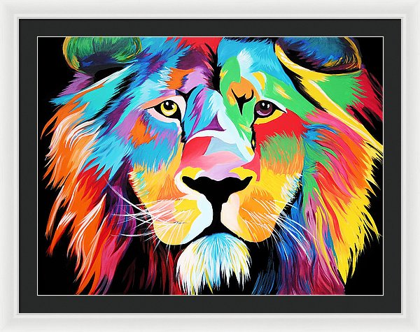 King Of Courage  - Framed Print