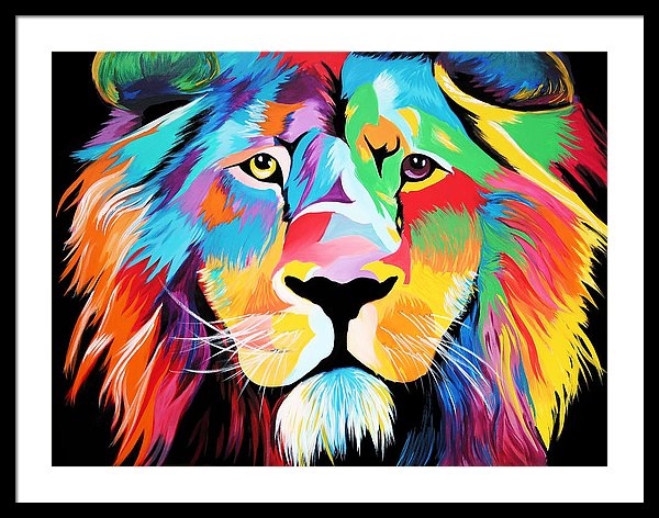King Of Courage  - Framed Print