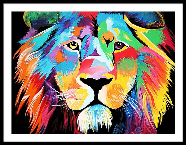 King Of Courage  - Framed Print