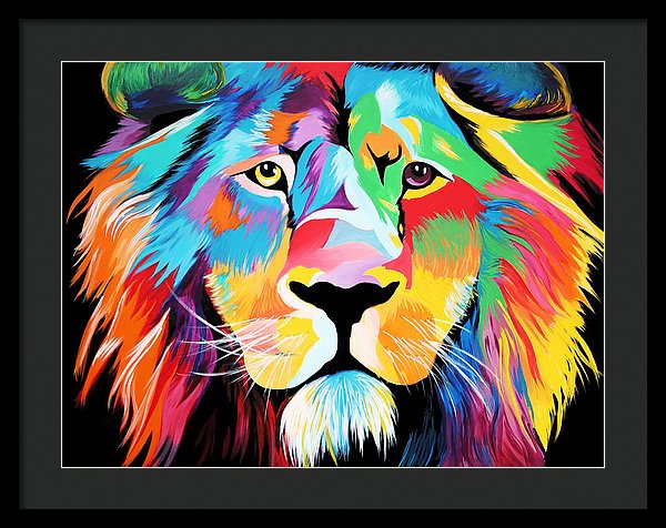 King Of Courage  - Framed Print