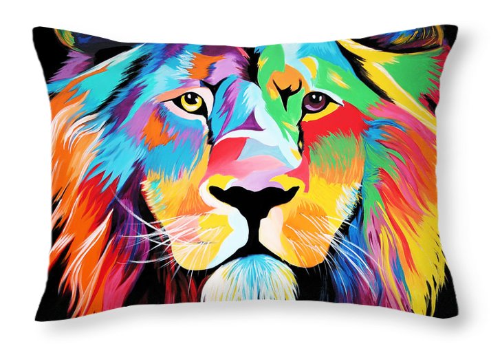King Of Courage  - Throw Pillow