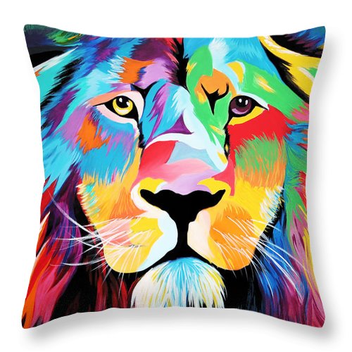 King Of Courage  - Throw Pillow