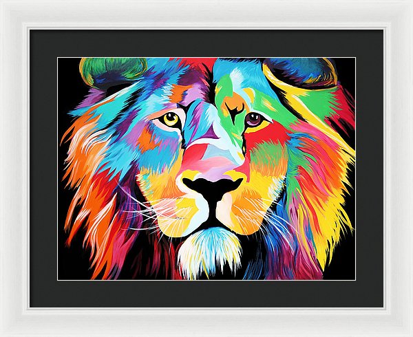 King Of Courage  - Framed Print