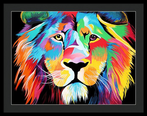 King Of Courage  - Framed Print