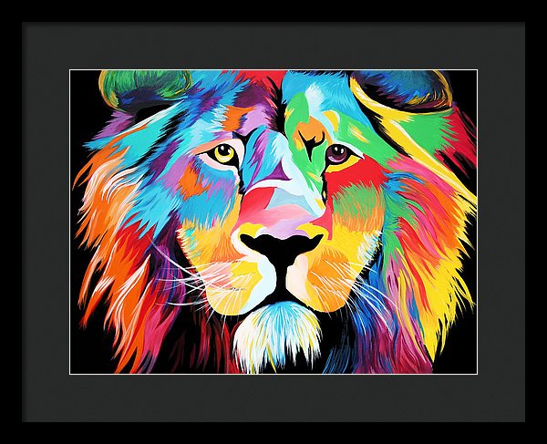 King Of Courage  - Framed Print
