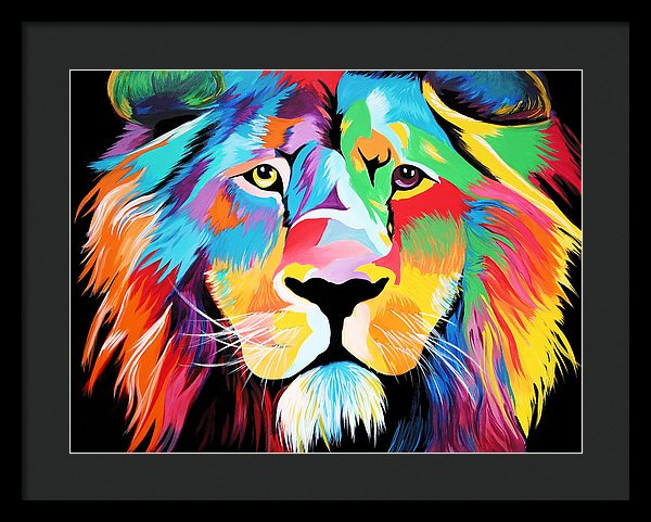 King Of Courage  - Framed Print