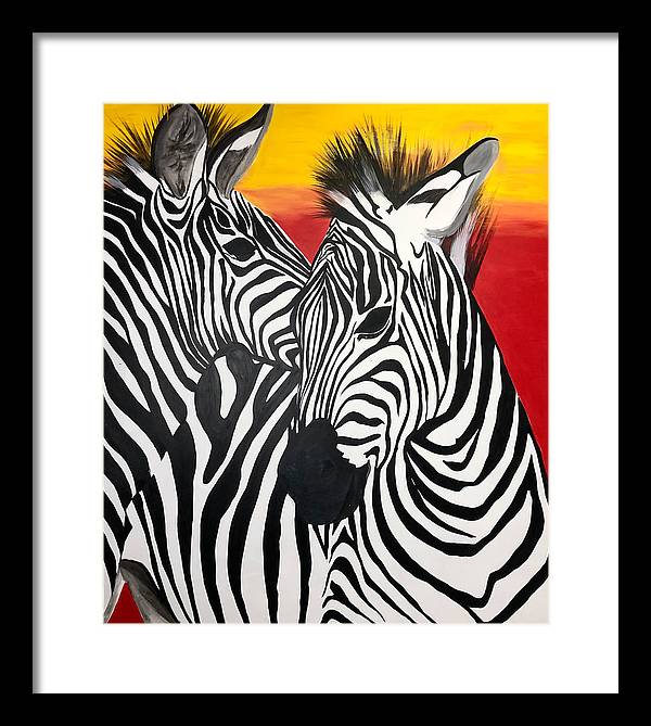 Zebras - Framed Print