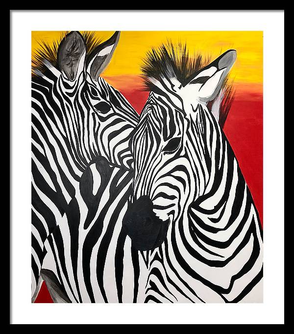 Zebras - Framed Print